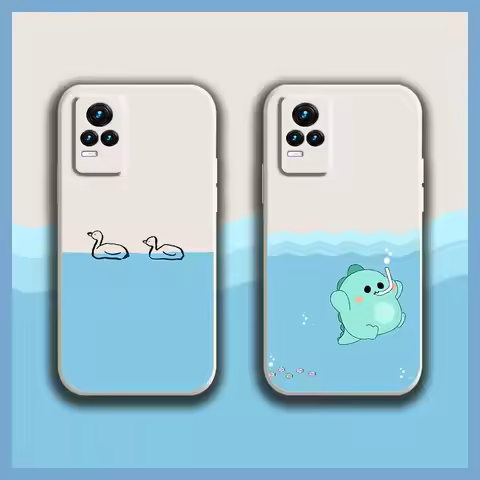 Skin-friendly feel Anti-knock Phone Case For VIVO V21E 4G/Y73 2021 Durable colorful TPU Fashion Desi
