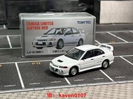 【風行嚴選】TLV n186c 三菱evo4 白色合金1/64汽車模型