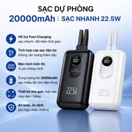 Backup charger 20000mah fast charging 22.5W type-c fast charging supports charging multiple devices 