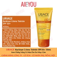 [Genuine With Stamp] URIAGE Bariésun SPF50+ Crème Teintée 50mL - Colored Sunscreen For Sensitive Skin.