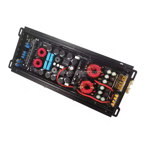 High Quality Amplifier Audio 1 Ohm Class D 1 Channel Power Aluminum Car Sound Amplifier Strong Bass 