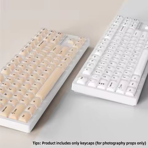 Mechanical Keyboard Jelly Keycaps with Customizable Foundation Liquid Design CSA Height Key Caps Key