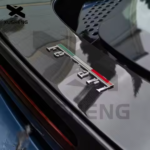For Ferrari Italia Flag Badge 599 360 430 458 488 812 F8 F12 California accessories decal Tail Cap 3