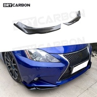 On sale Carbon Fiber Material Car Front Bumper Splitters FRP Unpainted Canards for Lexus IS250 300 3