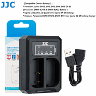 JJC กล้องเครื่องชาร์จแบตเตอรี่สล็อตคู่เครื่องชาร์จ USB สำหรับ Panasonic Lumix S5 II S5 IIX DC-S5M2 D