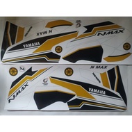 stiker motor yamaha Nmax semi full body putih-gold