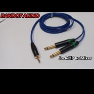 kabel jack mini jack 3,5 stereo to 2 x akai 6,5 mono