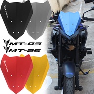 For YAMAHA MT-03 MT03 MT 03 2019-2023 MT-25 MT25 MT 25 Motorcycle Windshield Windscreen Aluminum Kit