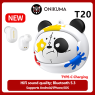ONIKUMA T20 TWS Gaming Earbuds หูฟังไร้สายรองรับ Bluetooth 5.3 ใช้งานได้กับระบบ Android / iOS ฯลฯ