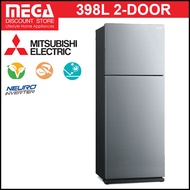 MITSUBISHI MR-FS51ES-SSL-P 398L 2-DOOR FRIDGE | 3 TICKS