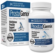 ProstaGenix Multiphase Prostate Supplement-Featured on Larry King Investigative TV Show - Over 1 Million Sold -End Nighttime Bathroom Trips, Urgency, &amp; More. Rated #1 by ConsumerLab - 90 Capsules