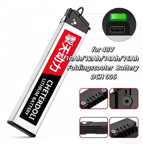 DCH 006 Folding Scooter Battery – 48V 10Ah-16Ah Rechargeable Spare Part, Stable Performance for LO26