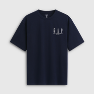 Gap | เสื้อยืดคอวีพิมพ์โลโก้ สำหรับทุกเพศ ใหม่มาถึงฤดูใบไม้ผลิ