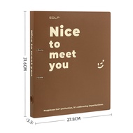 Transparent Multi-layer Loose-Leaf File Folder for Student  Paper Storage Page Dividers Document Org