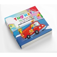 Hardcover book - Good poems for children to learn to speak - Funny cars (Helps children develop IQ a