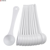 【S-HOT】50pcs 1g White Plastic Measuring Spoon Gram Scoop Food Baking Medicine Powder