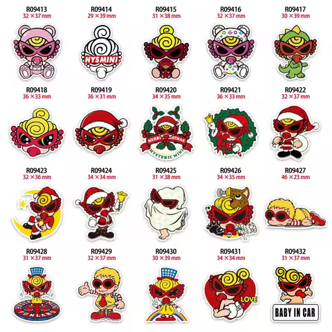 Japanese Flatback Planar Resin Printed Cute Hysteric Mini Cartoon for Crafts DIY Handmade Materials 