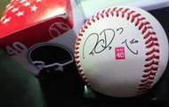 收藏出清 王建民復刻版簽名球 2011年製造 牛皮 直徑7.3CM BASEBALL WANG 40 絕版 紅線球 棒球
