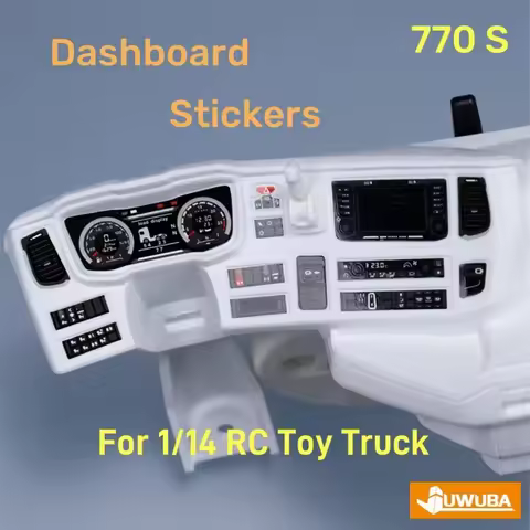 770S 1:14th RC Truck Dashboard Sticker For Tamiya 1/14 RC Tractor Truck Tipper 770S Series 56368 563