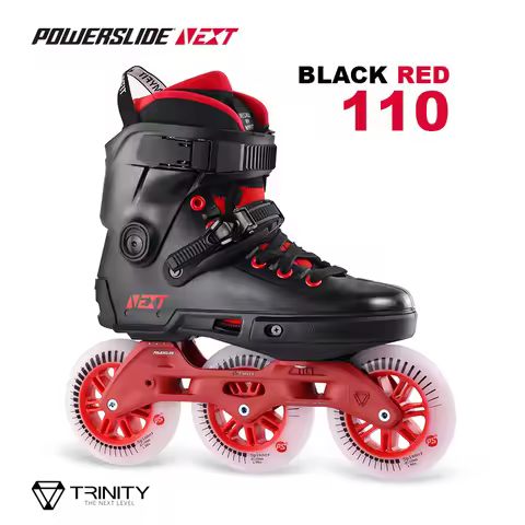 100% Original Powerslide NEXT Skates Trinity Frame Inline Skates 3*110mm Street Racing Skate Shoes R