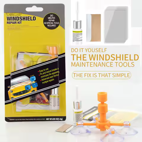Car Windshield Cracked Repair Kit Auto Glass Repair Kit Windshield DIY Repair Tools Glass Impact Scr