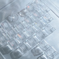 keycaps custom keycaps Laser Ice Crystal Transparent Love pc Keycap No Character Original Factory He