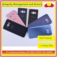 SAMSUNG Back Battery Cover For Samsung Galaxy S8 G950 SM-G950F G950FD Back Rear Glass Case