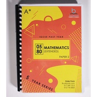 IGCSE Past Year Papers Mathematics Extended 0580 5yr3v | Maths
