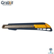 Grabbit 9mm Snap-Off Blade Cutter ABS Handle | Home Office School Warehouse Stationery