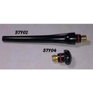 57Y02 LONG BACK CAP / 57Y04 SHORT BACK CAP FOR TIG ARGON WP17/ 26