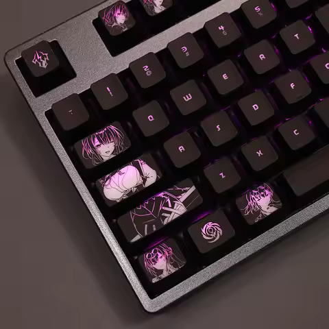 104 Keys/Set Kafka Honkai: Star Rail Backlit Keycaps PC Coating for Logitech G512 Razer BlackWidow H