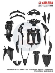 YAMAHA SRL115 FI SRL 115 FI LAGENDA FI 100% ORIGINAL FULL COMPLETE INNER BODY COVER SET COVER HITAM 