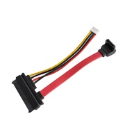 7+15 22pin to 90 Degree 7P SATA Hard Disk Drive PH2.0 Small 4pin Power Data Cable 2in1 For HTPC HIN 