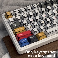 PBT Keycap Cherry Comic Style 136 Key Hand-painted sketch Classic Minimalist Style Mechanical Keyboa