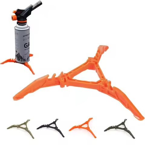 Gas Tank Bracket Foldable Fuel Can Stabilizer Anti Dumping Tripod for Outdoor Camping Hiking Cooking