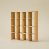 WAVER Bằng gỗ Tủ trưng bày Nhà búp bê 1:12 Thu nhỏ 16 lưới Tủ trưng bày Hợp thời trang Tinh tế Phụ k