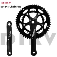 Aluminum Alloy Front Chainwheel 50-34T Double Chainring