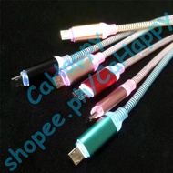 Spiral Quick Charge&Data led light USB Cable fast sync ocd