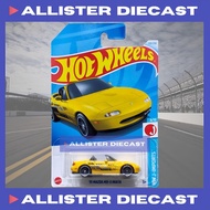 Hot Wheels 91 Mazda MX5 Miata Yellow Hotwheels 91 Mazda MX5 Miata Yellow HW J Imports Hot Wheels JDM