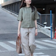 Jinny Jump pants Linen Beige Color