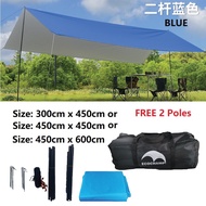 ▼☂ECOCHAMP BIG (3x4.5m or 4.5x4.5m or 4.5x6m) Flysheet Lightweight Hammock Fly Sheet Shelter Waterproof Camping Tarp Ten