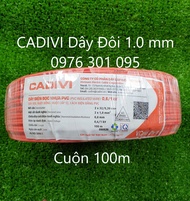 [CADIVI] Dây Điện Đôi [Cuộn 100m] VCmd / 2x1.0 (mm)