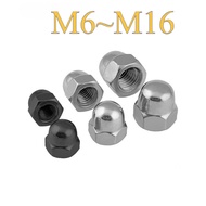 [Nut] 304 Stainless Steel Reverse Thread Cap Nut Reverse Thread Cap Nut M6~M16