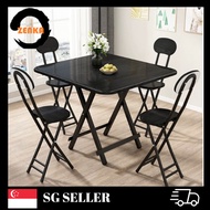 Small foldable dining table, household small apartment square table for eating outdoor stall table