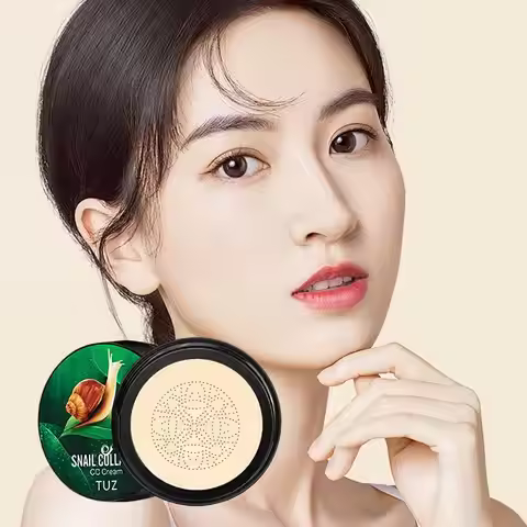 Mushroom Cc Cream Snail Collagen Air Cushion Face Beauty Concealer Cosmetic And Moisturizing Base No
