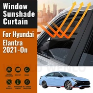 For Hyundai Elantra Avante CN7 2020-2024 Front Windshield Sunshade UV Protection Sunshade Visor Mesh