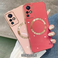 Casing for Infinix Zero X Neo zero X Pro Case Electroplated silicone TPU phone case with simple magnetic suction soft case Plating Squaer Edge Cover