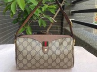 義大利 GUCCI 古馳 皮革+雙G Logo肩背包 可愛實用小手提包 (紅配綠)絕版真品有LV(已售勿標)