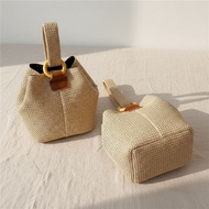 Lovito Stylish Textured Commute Bucket Bag, Simple Small Shoulder Bag for Women LFA52359