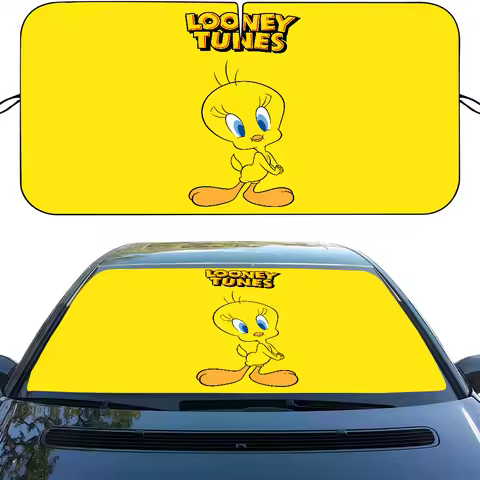 Cute Cartoon T-Tweety BirdS Car Sun Shade Front Windshield Coverings Blocker Auto Protector Window V